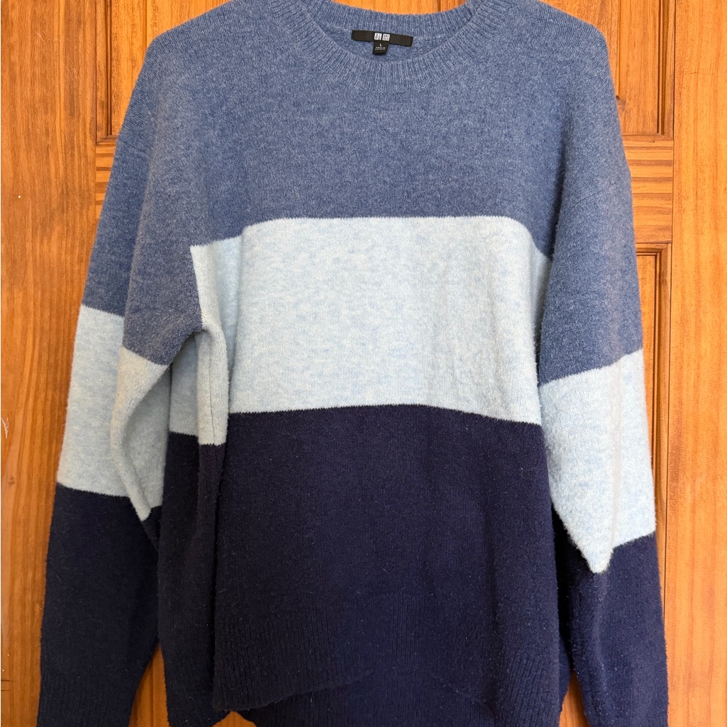 Uniqlo Unisex Blue Souffle Yarn Sweater